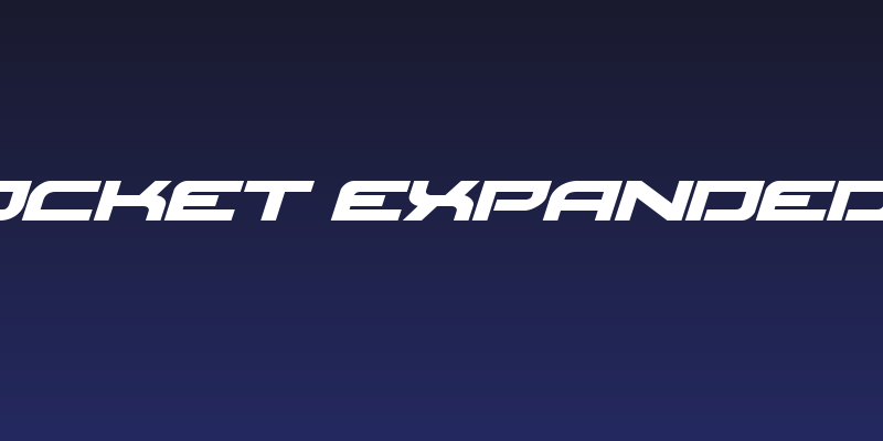 Red Rocket Expanded Italic Social Header