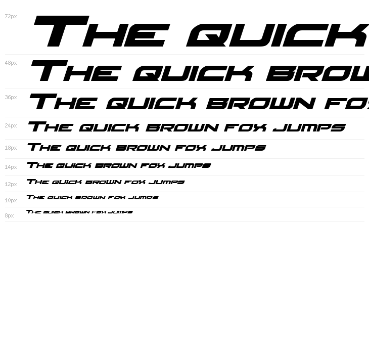 Red Rocket Expanded Italic Waterfall