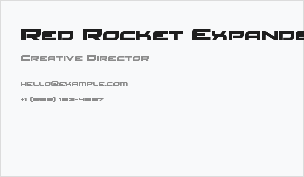 Red Rocket Expanded Business Card