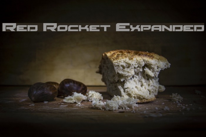 Red Rocket Expanded Font examples