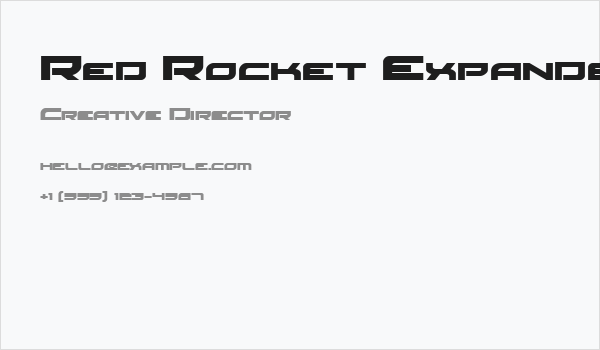 Red Rocket Expanded Business Card
