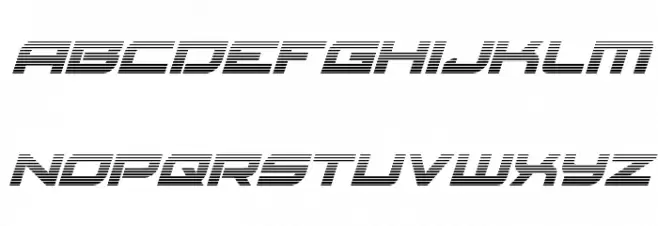 Red Rocket Gradient Italic Caratteri MAIUSCOLE