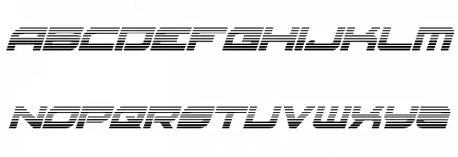 Red Rocket Gradient Italic Caratteri MAIUSCOLE