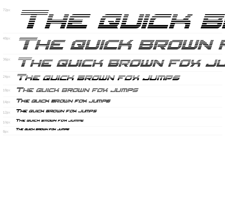 Red Rocket Gradient Italic Waterfall