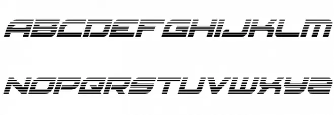 Red Rocket Gradient Italic 字体 小写