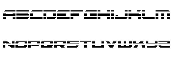 Red Rocket Gradient Regular Font LOWERCASE