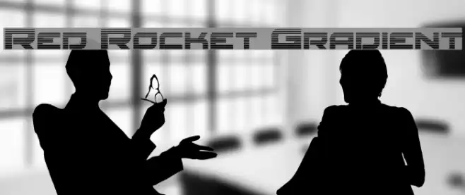 Red Rocket Gradient Font examples