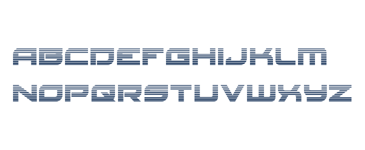 Red Rocket Gradient Lowercase