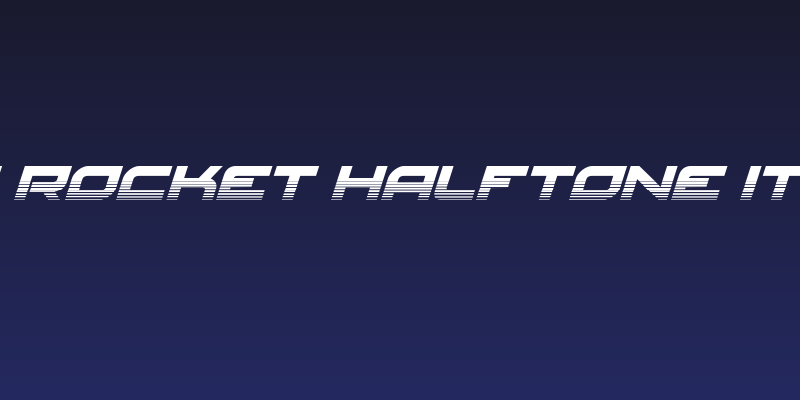 Red Rocket Halftone Italic Social Header