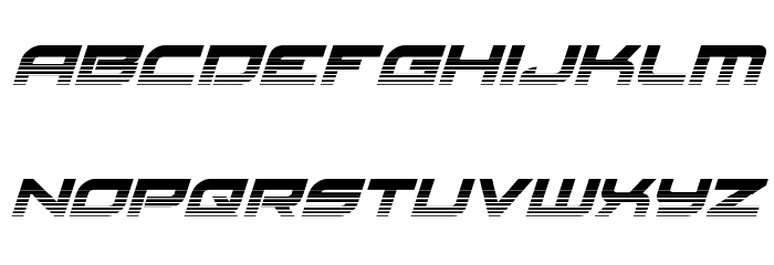 Red Rocket Halftone Italic Font LOWERCASE