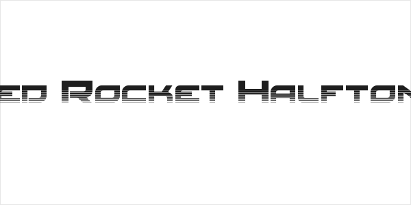 Red Rocket Halftone Logo