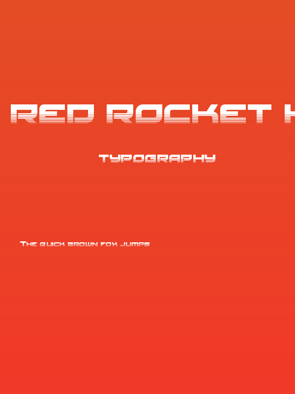 Red Rocket Halftone Poster
