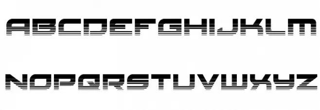 Red Rocket Halftone Schriftart Kleinbuchstaben