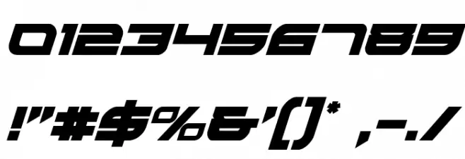 Red Rocket Italic Font OTHER CHARS