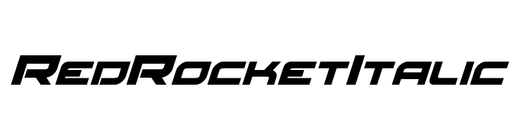 Red Rocket Italic  Free Fonts Download