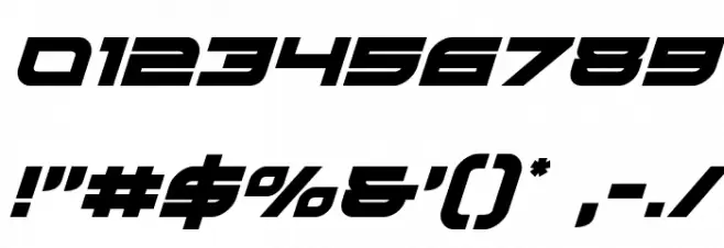 Red Rocket Italic Font OTHER CHARS