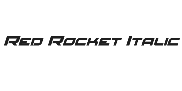 Red Rocket Italic Logo