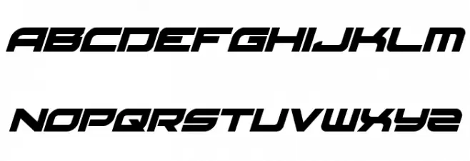 Red Rocket Italic Font Litere mari