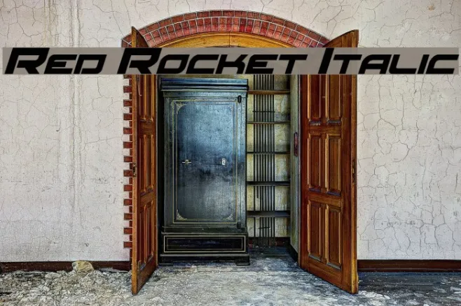 Red Rocket Italic Example 1