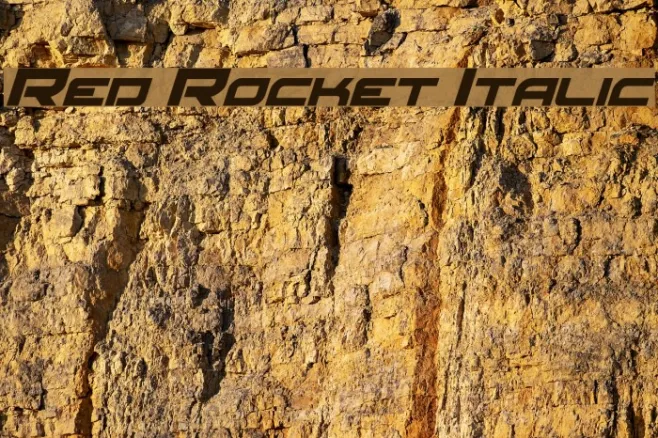Red Rocket Italic Example 3