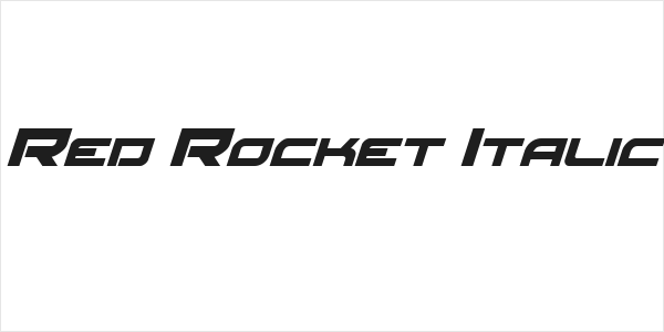 Red Rocket Italic Logo