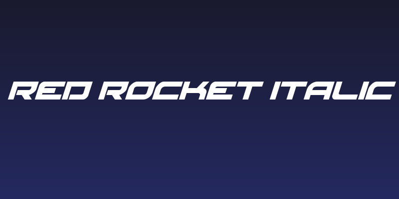 Red Rocket Italic Social Header
