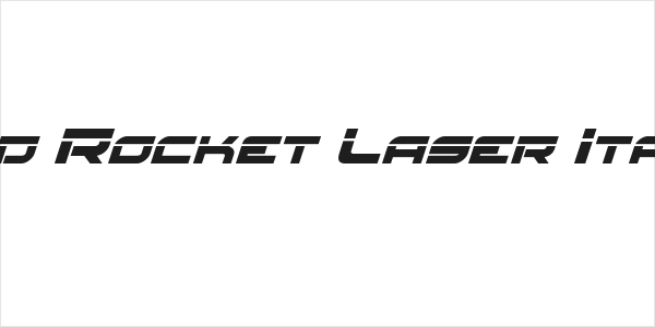 Red Rocket Laser Italic Logo