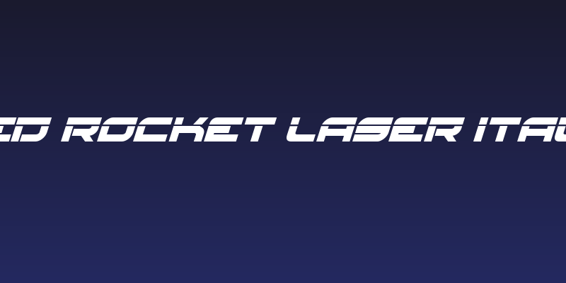 Red Rocket Laser Italic Social Header