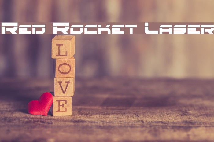Red Rocket Laser Font examples