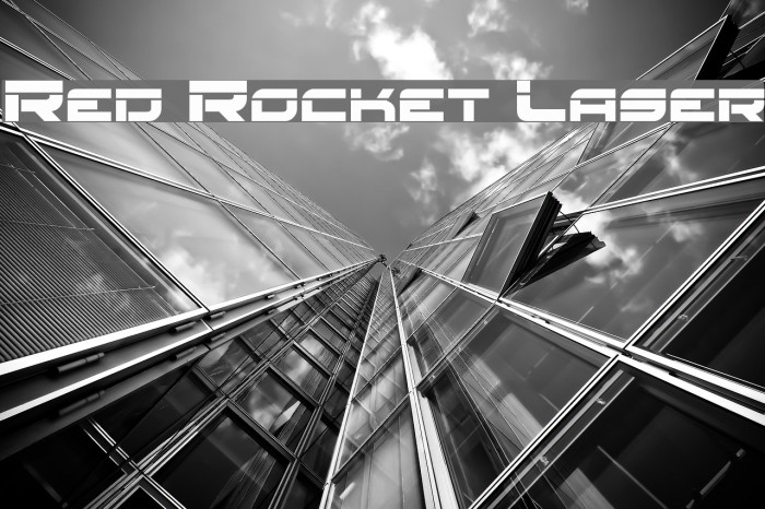 Red Rocket Laser Font examples