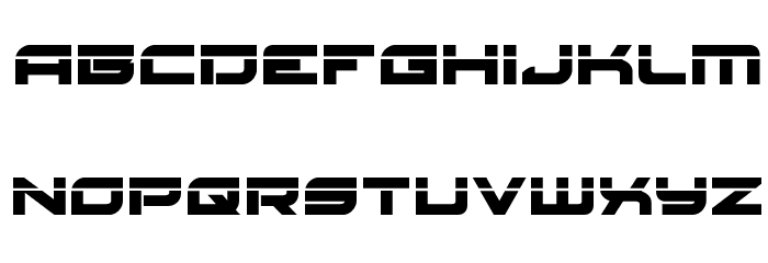 Red Rocket Laser Font LOWERCASE