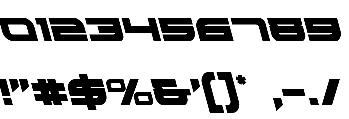 Red Rocket Leftalic Font OTHER CHARS