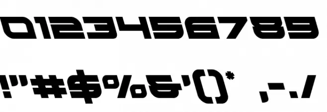 Red Rocket Leftalic Font OTHER CHARS