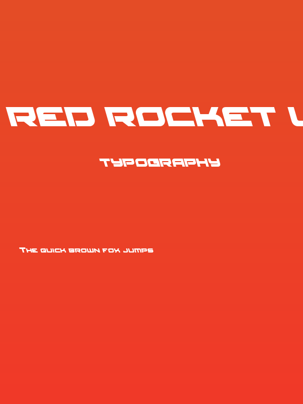 Red Rocket Leftalic Poster