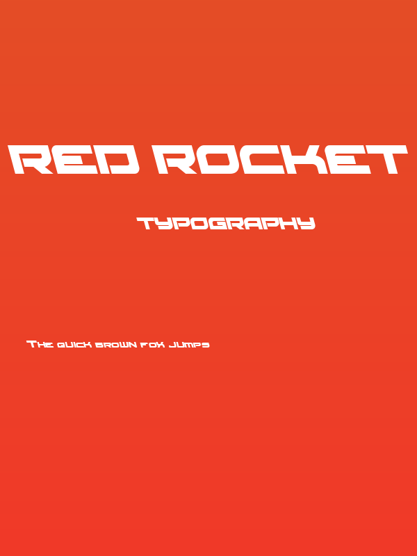 Red Rocket Leftalic Poster