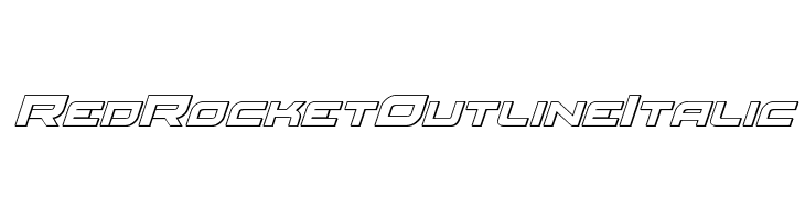 Red Rocket Outline Italic  Fuentes Gratis Descargar