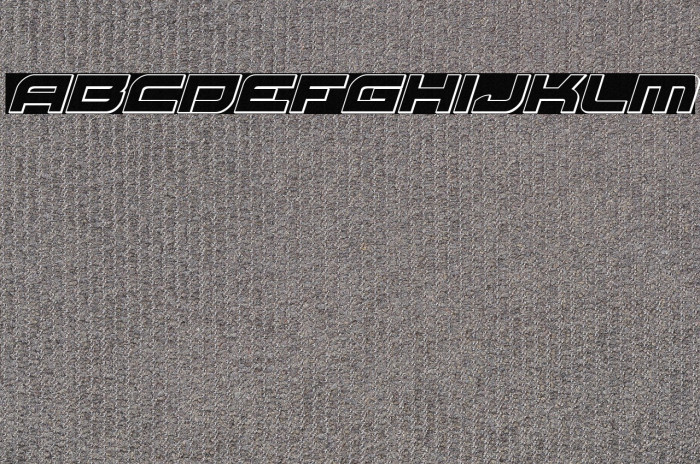 Red Rocket Outline Italic Example 3