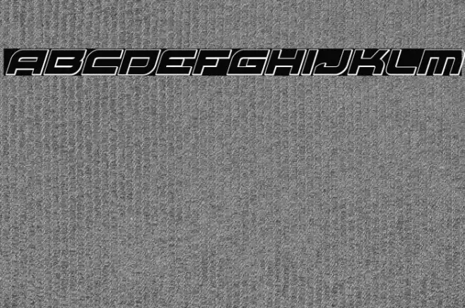 Red Rocket Outline Italic Font examples