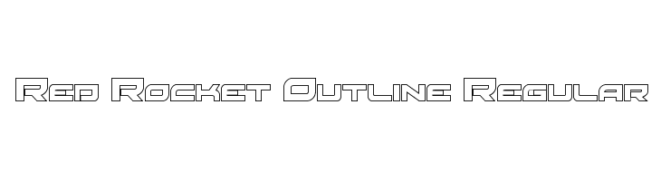 Red Rocket Outline Regular  Fuentes Gratis Descargar