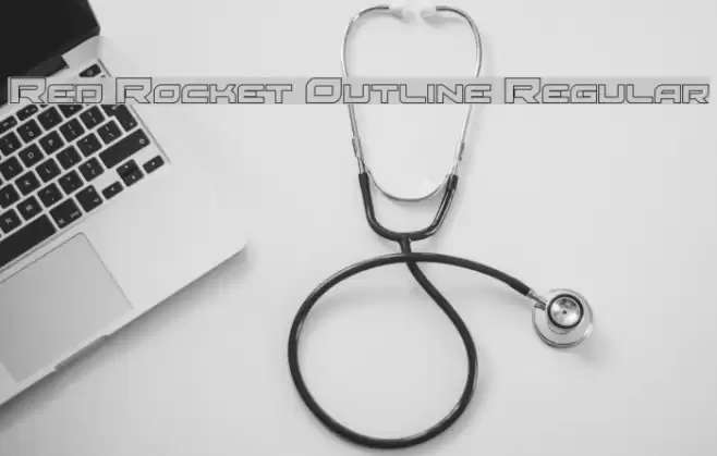 Red Rocket Outline Regular Font examples