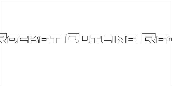 Red Rocket Outline Regular Logo