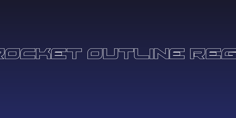 Red Rocket Outline Regular Social Header