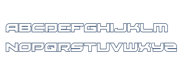 Red Rocket Outline Regular Lowercase