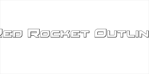 Red Rocket Outline Logo