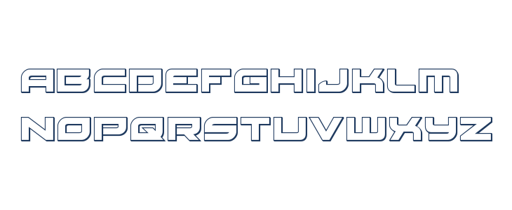 Red Rocket Outline Lowercase