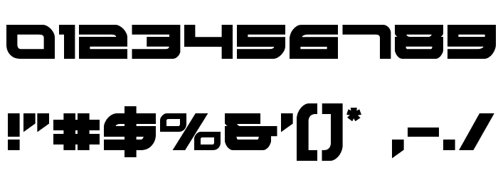 Red Rocket Regular Font OTHER CHARS