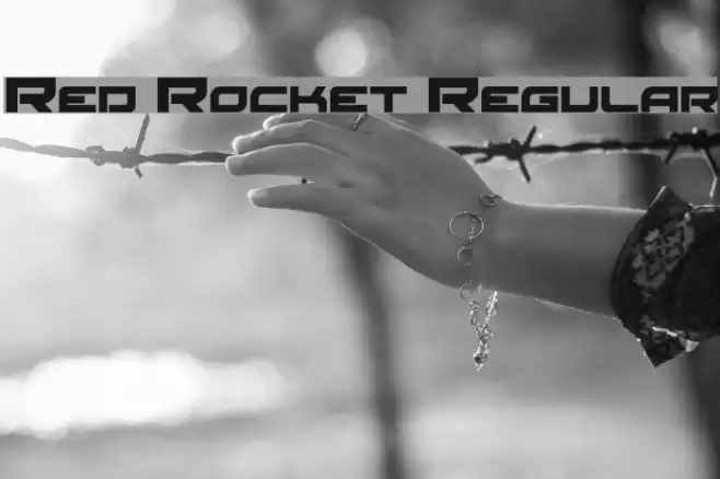 Red Rocket Regular Font examples