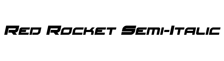 Red Rocket Semi-Italic  नि: शुल्क फ़ॉन्ट्स डाउनलोड