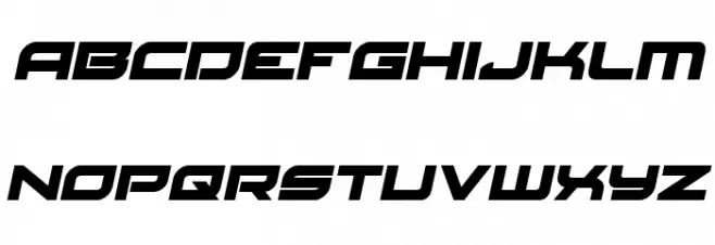 Red Rocket Semi-Italic Font Litere mari