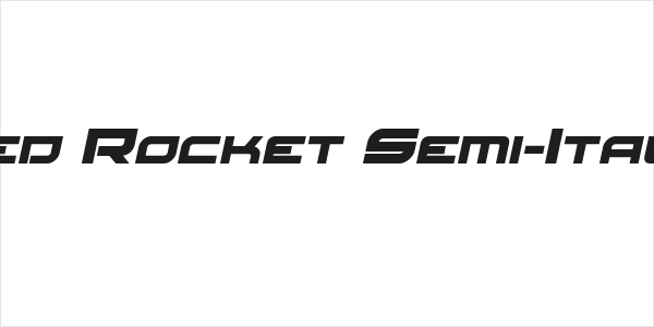 Red Rocket Semi-Italic Logo